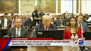 New York judge issues limited gag order after Trump makes disparaging post about court clerk