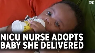 Houston NICU nurse adopts baby she helped deliver