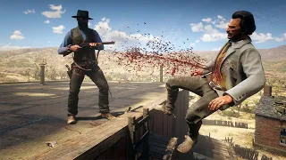 Red Dead Redemption 2 PC 60FPS - Funny & Brutal Moments Vol. 75 (Euphoria Ragdolls)