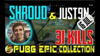 Shroud & Just9n | 31 kills | PUBG EPIC Collection