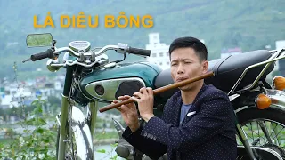 LÁ DIÊU BÔNG - TRUNG SÁO - HÒA TẤU SÁO TRÚC GUITAR - BẢN NHẠC KHÔNG LỜI ĐƯỢM BUỒN