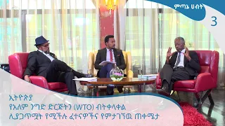 ኢትዮጵያ የአለም ንግድ ድርጅትን (WTO)ብትቀላቀል ሊያጋጥሟት የሚችሉ ፈተናዎችና የምታገኘዉ ጠቀሜታ -  ምጣኔ ሀብት 3 [Arts Tv World]