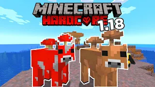 Minecraft 1.18 Hardcore Survival - Ep 17 - Rare Mooshroom Island