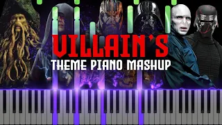 Villain's Theme Epic Piano Mashup/Medley (Synthesia Piano Tutorial)+SHEETS&MIDI