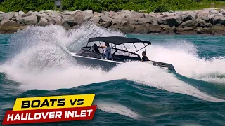 CAPTAIN MISTIMED THE WAVE AND STUFFS THE BOAT | Boats vs Haulover Inlet