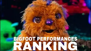 Bigfoot Performances Ranking (The Masked Singer UK)