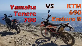 Yamaha Tenere 700 vs KTM 690 Enduro R True Adventure Riding!