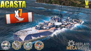 Acasta 7 Kills & 86k Damage | World of Warships Gameplay 4k