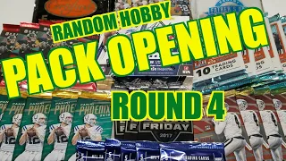 Random Football Card Hobby Pack Opening Round 4. Awesome!