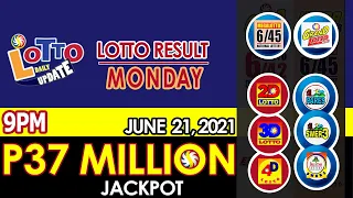 Lotto Result Today 9pm Draw June 21 2021 Swertres Ez2 Stl Pcso