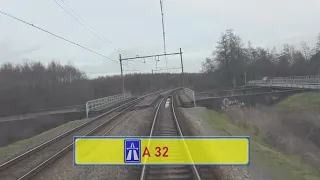 Ride with the train driver from Zwolle to Groningen. (Without speedometer)