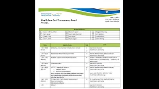 June 21, 2023 Health Care Cost Transparency Board