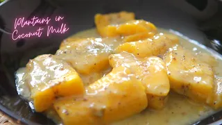 Plantain in Coconut Milk - Swahili Ndizi Tamu - Easy and Delicious Plantain Recipe