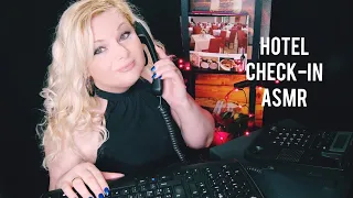 The Gentle Receptionist CHECK IN HOTEL ASMR Roleplay Soft Spoken (with typing sounds)