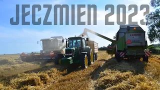 🔥Żniwa jęczmienia🔥Johndeer mieli ?!🔥claas360&350 Johndeer 6930🔥