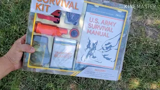 Unboxing New Survival Kit with Army Manual vs New Ozark Trail Survival Kit