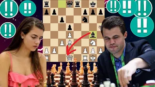 Easy Move missing Chess game By Magnus Carlsen vs Alexandra Botez