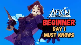 Things Beginner MUST KNOW on Day 1 (V1.1.13)【AFK Journey】