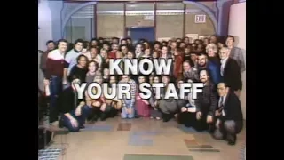 "Know Your Staff" Collection on Letterman, 1982-84