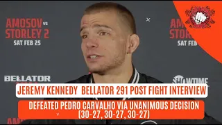 Bellator 291 Post Fight Inter With Jeremy Kennedy | Bellator MMA