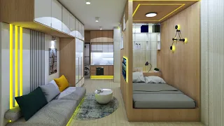 NEVER TOO SMALL 23sqm Tiny Apartment | Micro Apartment 247sqft | Space Saving Design Ideas