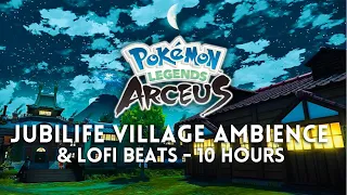 Jubilife Village Late Night Lofi Mix 🌙 10 Hours of Pokemon beats to chill, study, sleep & relax to 🎵
