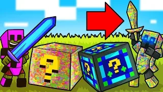 Minecraft: GLITCH VS NIGHT LUCKY BLOCK CHALLENGE! - Modded Mini-Game