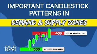 Important candlestick patterns in Demand & Supply Zones || hindi || chatur trader | part 1
