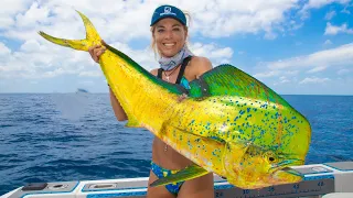 How To Fillet a MAHI MAHI & See What I Found in the BELLY! Dolphin Fish Fillet- Dorado Fish Cleaning