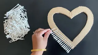 Beautiful wall hanging craft Using Earbuds /Best out of waste Cardboard /Home Decoration ideas /DIY