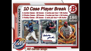 RECAP CASES #3-4 (JUMBO/CHOICE) - 2024 BOWMAN 10 CASE Player Break eBay 05/21/24