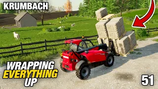 STARTING TO WRAP EVERYTHING UP | Krumbach | Farming Simulator 22 - Episode 51