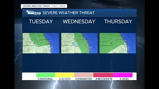 Latest Weather Forecast: Tuesday 5 a.m.