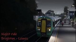 Brighton - Lewes at night : Train Sim World 2020 (East Coastway Part 11)