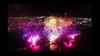 Фейерверк засняли дроном / Fireworks captured by drone