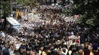 Крестный ход верующих УПЦ МП в Киеве по случаю крещения Киевской Руси