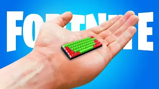 Ich SPIELE mit der KLEINSTEN TASTATUR DER WELT in Fortnite 4 und das ist passiert... 😱🎮