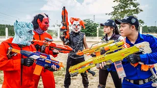 LTT Films : S.E.A.L X Nerf Guns Fight Crime Group Grakk Mask Rescue Powerful Warrior Girlfriend