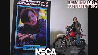 NECA Terminator 2 Ultimate John Connor with Motorbike showcase