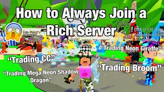 How to Always Join a Rich Server in AdoptMe | Roblox AdoptMe