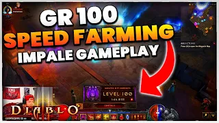 Diablo 3 GR 100 UNDER 2 MIN Demon Hunter IMPALE STRAFE! (Season 27)