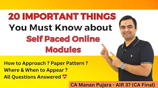 Everything about Self Paced Modules | ICAI Clarifications 😎 | CA May 24 & Nov 24 Students Don't Miss