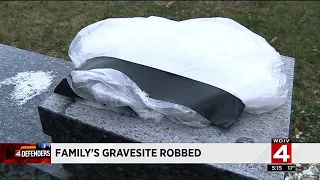 Family gravesite robbed