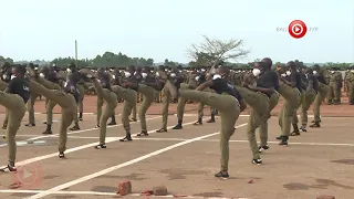 Museveni watches Martial Arts exceptional skills of Police officers at Kabalye Training school