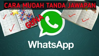 Tutorial Tanda Jawapan Murid Guna aplikasi WhatsApp