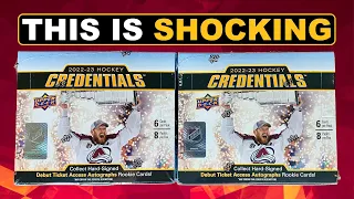 MAKE SENSE OF THIS FOR ME! - Opening 2 Boxes of 2022-23 Upper Deck Credentials Hockey Hobby