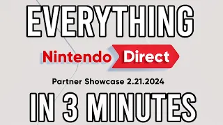 EVERYTHING Revealed in February 21st Nintendo Direct IN 3 MINUTES!! #nintendo #nintendodirect
