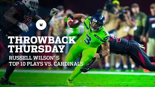 Russell Wilson's Top 10 Plays vs Cardinals | Throwback Thursday