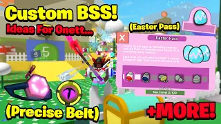 Custom Made Bee Swarm Sim Items! Precise Belt, Easter Pass & More! (Roblox Bee Swarm Simulator)