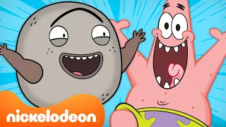 Every Time Patrick & Rock Were the Same! ⭐️🪨  SpongeBob + Rock Paper Scissors | Nicktoons